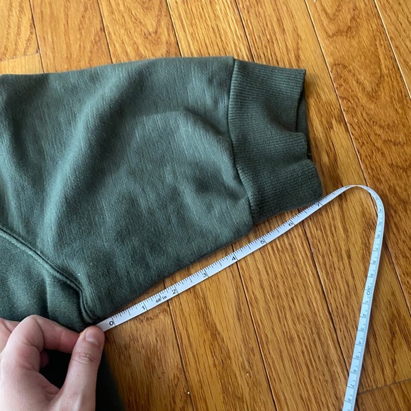 Vintage Y2K Nike Green Short Sleeve Full Zip Hoodie Double Zipper M Athleisure - Picture 11 of 11